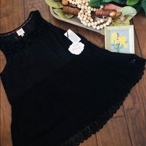 Knox Rose mixed texture tank